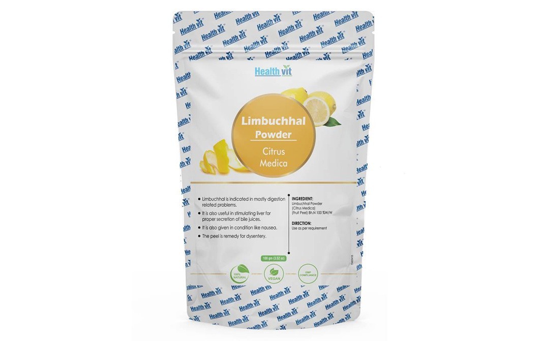 Health Vit Limbuchhal Powder (Citrus Medica)   Pack  100 grams